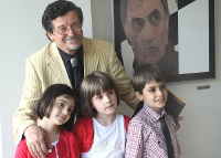 With grandchildren, Vanadzor 2012